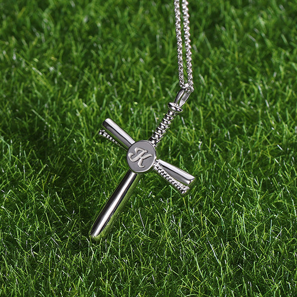 Wholesale Blue Bat Round Titanium Stainless Steel Baseball Cross Necklace  Christian Religious Stainless Steel Jewelry Gift For Lovers From Bbsports,  $2.66 | DHgate.Com